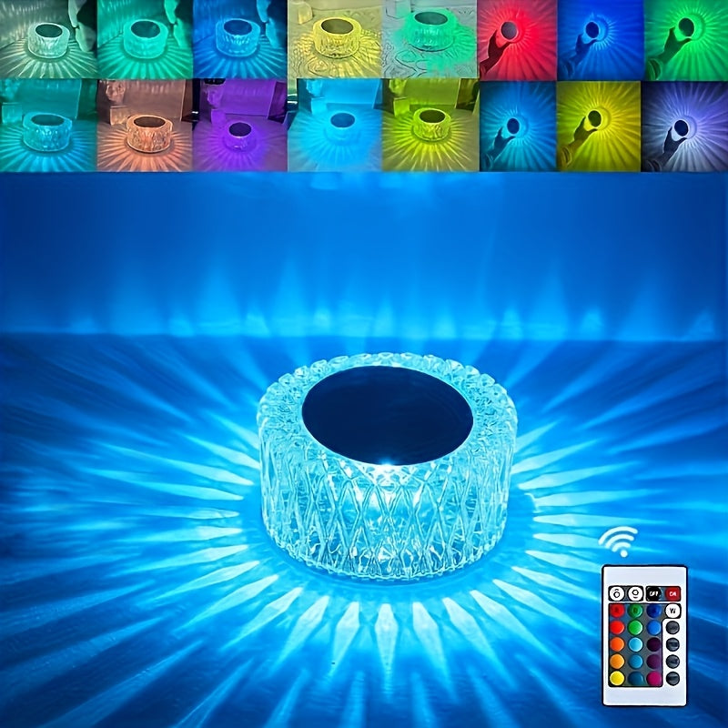 Touch Night Light 16 Color Rechargeable LED ¨C 3-Level Brightness Portable Bedside Lamp with USB Charging for Bedroom, Restaurant, Camping & Home Decor