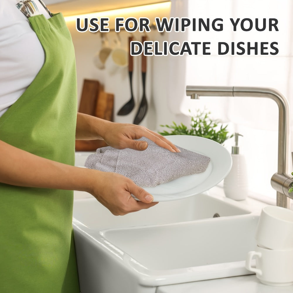 Microfiber Cleaning Cloths Reusable Paper Towel Roll Replacement ¨C Washable Absorbent Tear-Away Dishcloths for Kitchen, Bathroom & Car | Eco-Friendly Rags 50 or 100 Pack, 12x12 Inch