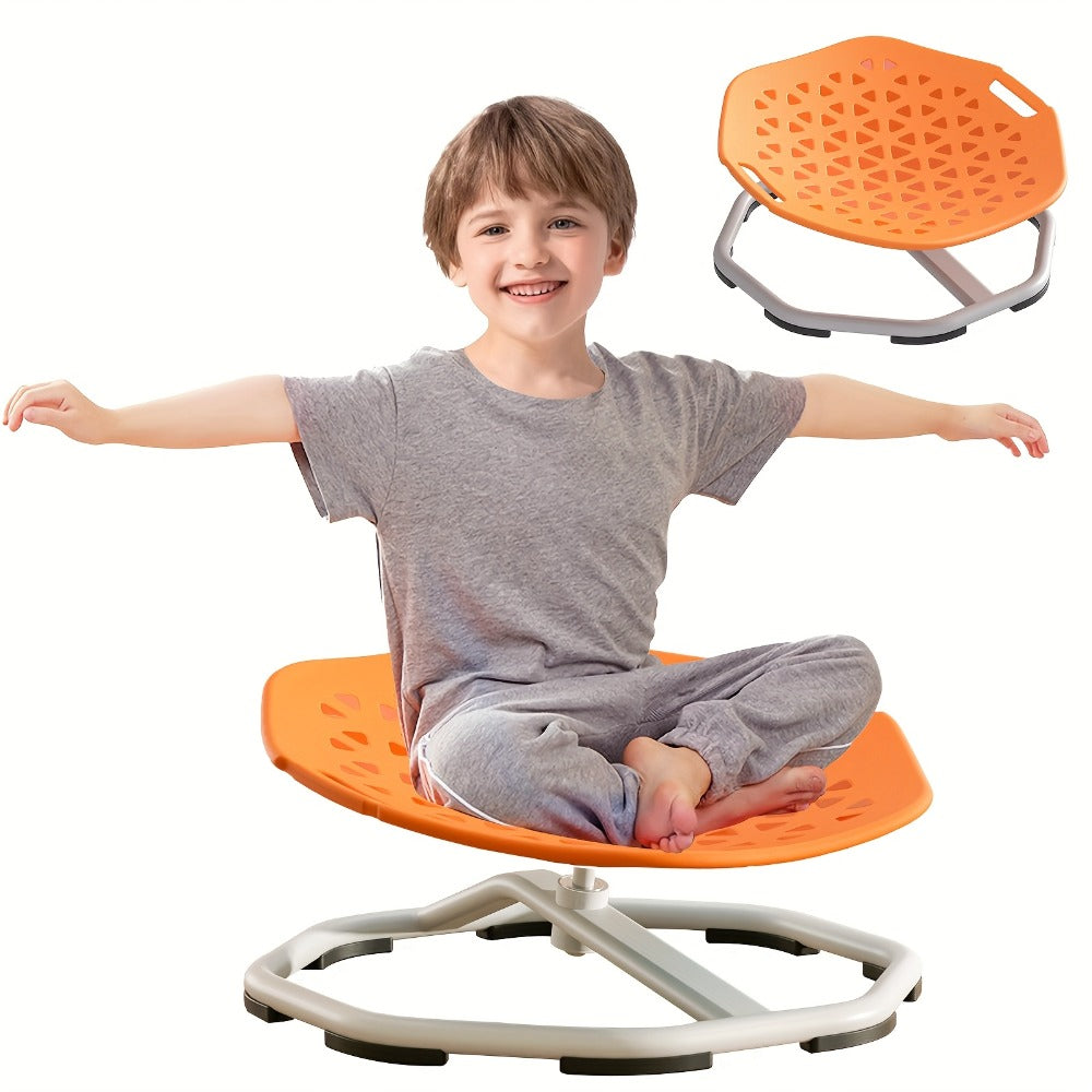 Sensory Spinning Chair for Kids with Autism & ADHD, Ages 3-18, 220LBS Capacity Swivel Sit and Spin Chair to Improve Focus & Body Balance, Calming Sensory Toy for Teens, Indoor Outdoor No Assembly