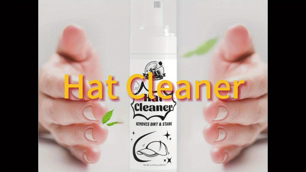 Hat Cleaner Foam Spray ¨C Professional Stain Remover for Wool, Felt & Fur Hats, Removes Dirt, Sweat & Fingerprints, 6.76 Fl Oz (200ml), All-Season Hat Care, Great Gift for Hat Lovers (1/2/3/5 Pack)