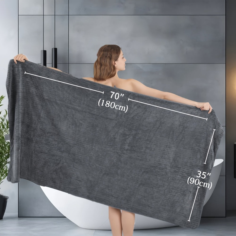 Bath Towel Set 20 Piece 100% Microfiber Absorbent Quick Dry Soft Extra Large Bath Sheets 8 Bath Towels 12 Washcloths Home Bathroom Spa Gift White Beige Gray Blue Green Purple