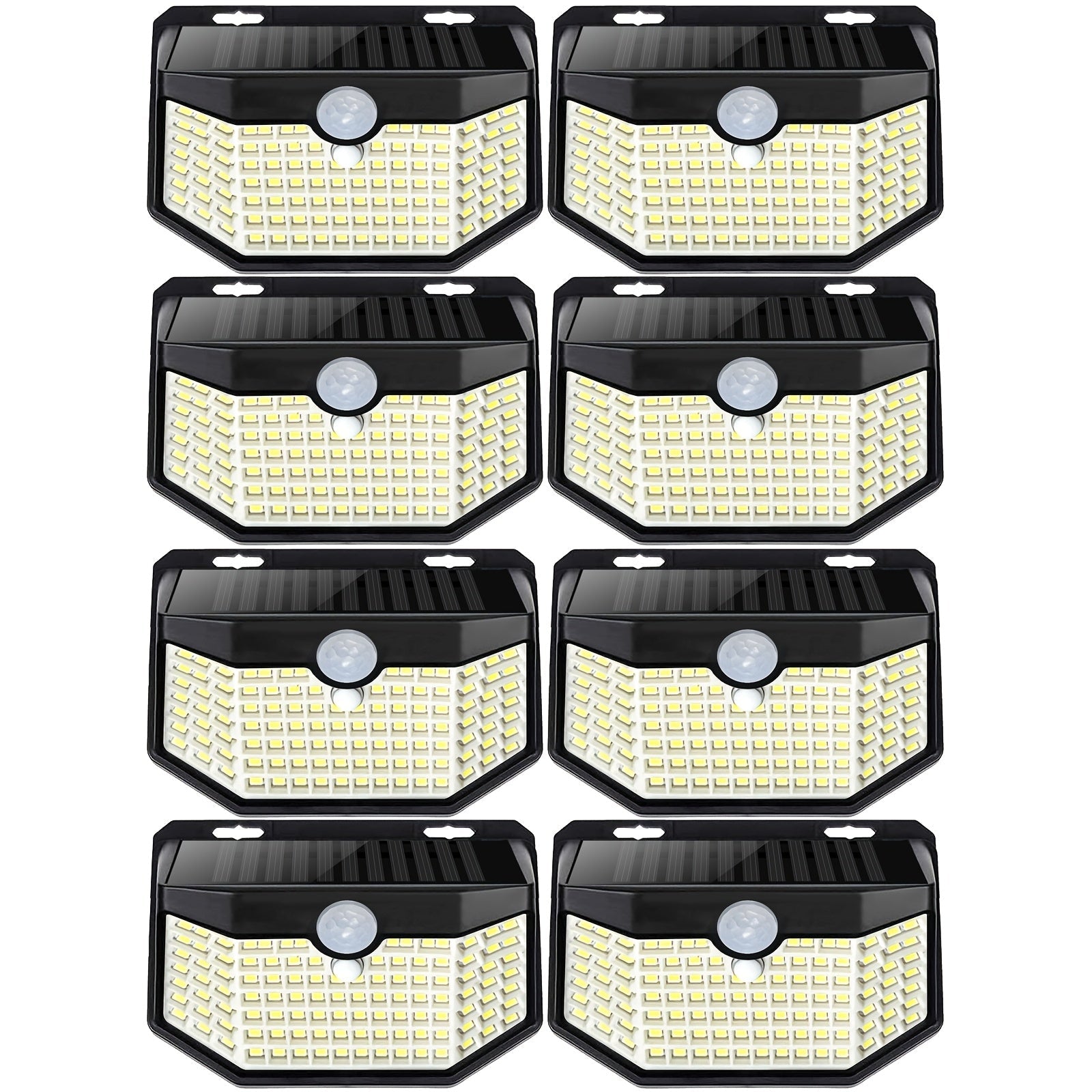 Solar Step Lights Outdoor 120 LED Motion Sensor ¨C 270¡ã Wide Angle IP65 Waterproof Wall Light with 3 Modes | 18-Hour Solar Powered Stair Light for Pathway, Fence, Garage & Deck | 4/6/8 Pack