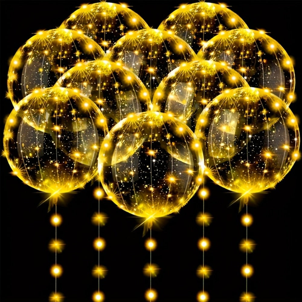 LED Light Up Bobo Balloons with LED String Lights 20pcs Party Decoration Kit ¨C Birthday Wedding Christmas Easter Graduation Decor
