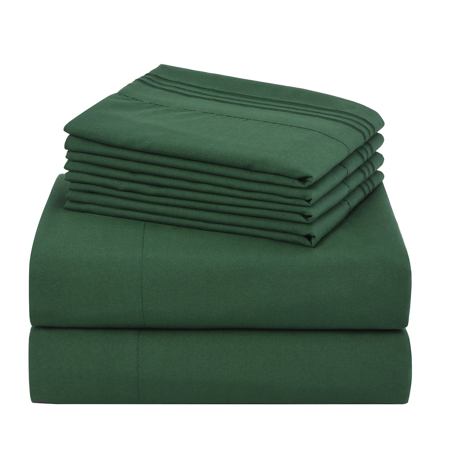 Microfiber Bed Sheet Set 4-6 Piece 100 GSM Deep Pocket 18 Inch Hotel Grade Ultra-Soft Breathable All-Season Machine Washable Twin Full Queen King