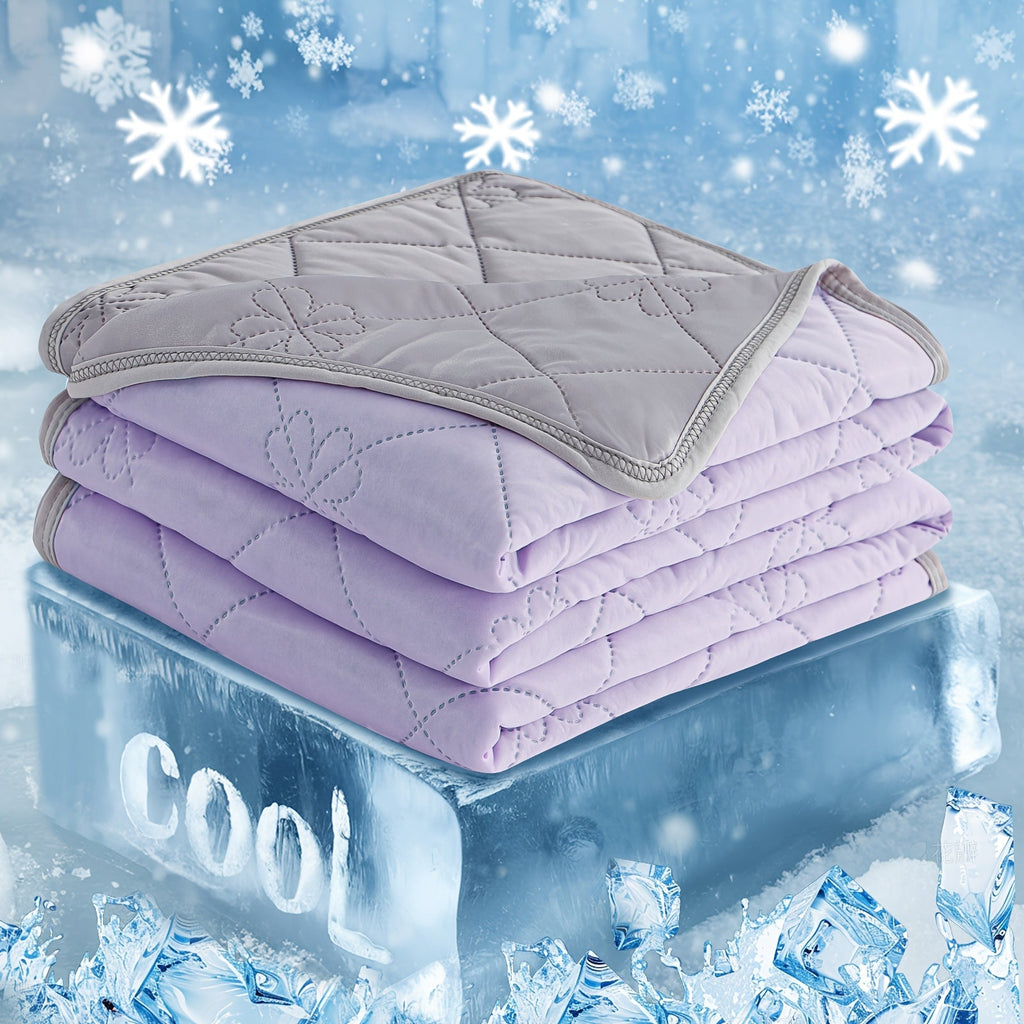 Ultrasonic Embossed Cooling Blanket ¨C 100% Polyester Summer Throw, Breathable Lightweight for Hot Sleepers, Machine Washable, 6 Colors