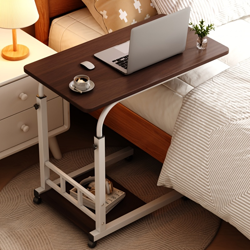 Bedside Table with Wheels Adjustable Height ¨C Multi-Style Nursing Care Table for Elderly & Patients | Single & 3-Tier Rolling Overbed Dining Table, Home Medical Convalescent Furniture, 13 Styles