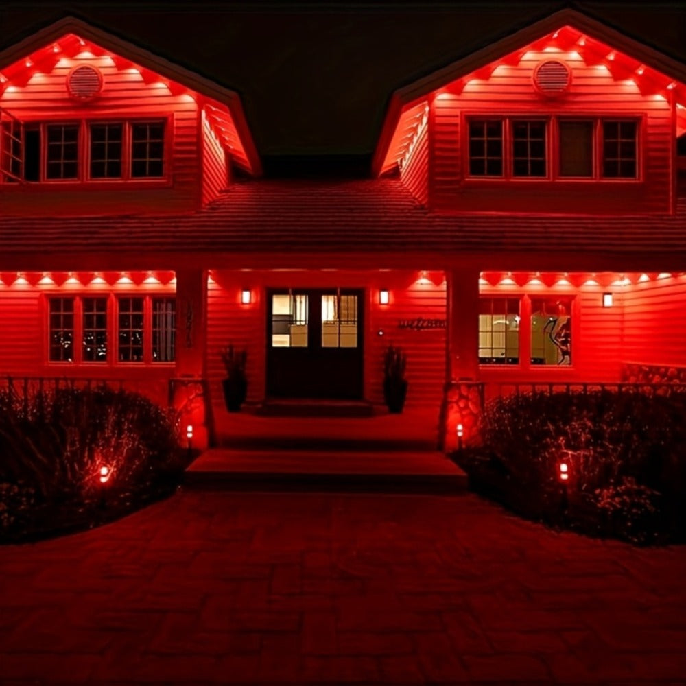 Permanent Outdoor Lights IP67 Waterproof ¨C RGB LED Eaves Light, App & Remote Control, Color Changing for Halloween, Christmas, Holiday, Party & Daily Roof Lighting (20/30/50/100/200/300/500 FT)