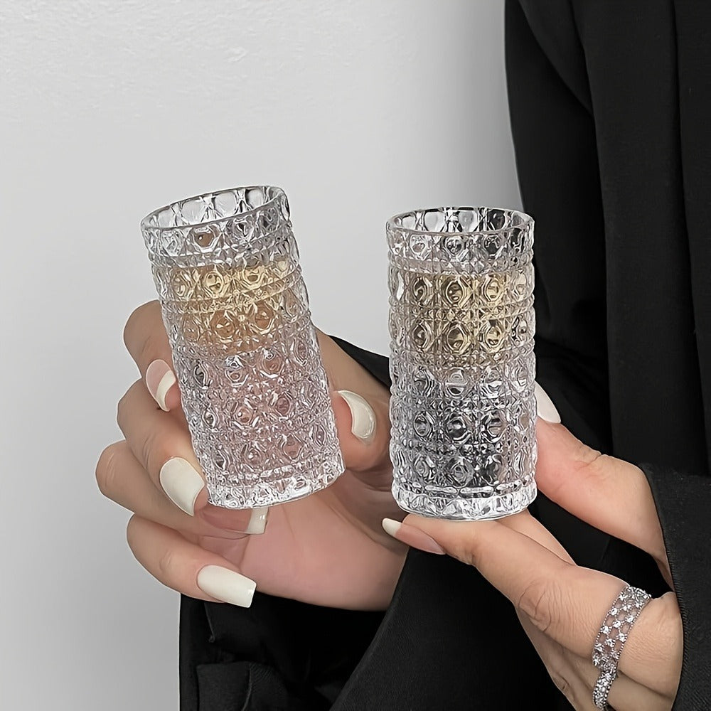 Shot Glass Set Diamond Engraved ¨C Whiskey Vodka Tequila Glasses for Parties Weddings Home Bar Entertaining Reusable Barware Gift