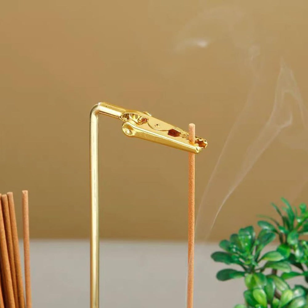 Glass Incense Holder Set of 2 - Vintage Creative Design for Tea Ceremony, Meditation, Yoga, Spa, Home Decor, Room & Garden Terrace Display