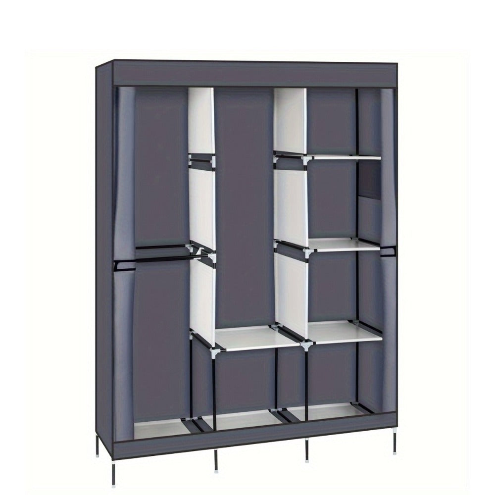 Portable Closet Wardrobe Organizer 71¡± Clothes Rack with Shelves, Freestanding Bedroom Storage Closet System