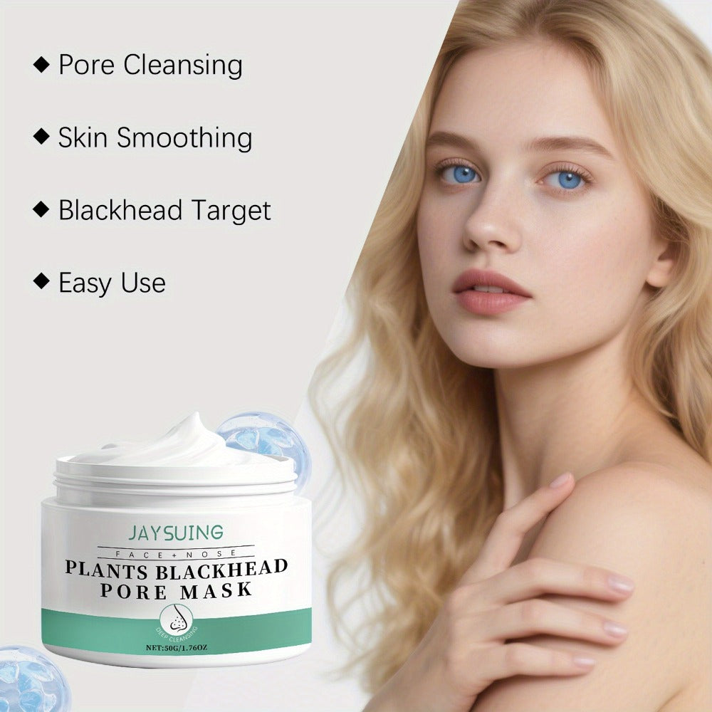 Blackhead Peel-Off Nose Mask 50g with Hyaluronic Acid, Salicylic Acid & Aloe Essence ¨C Deep Pore Cleansing Strips for Smooth Skin, Daily Use