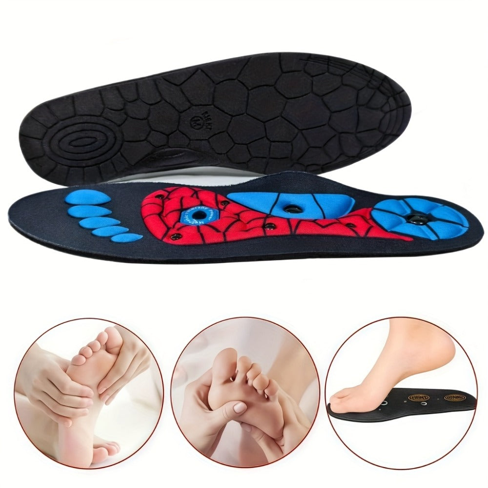 Massage Insoles Acupoint Pressure Foot Massage ¨C Breathable Sweat-Absorbing Flat Foot Insoles for Men & Women, Meridian Stimulation Comfort Insole