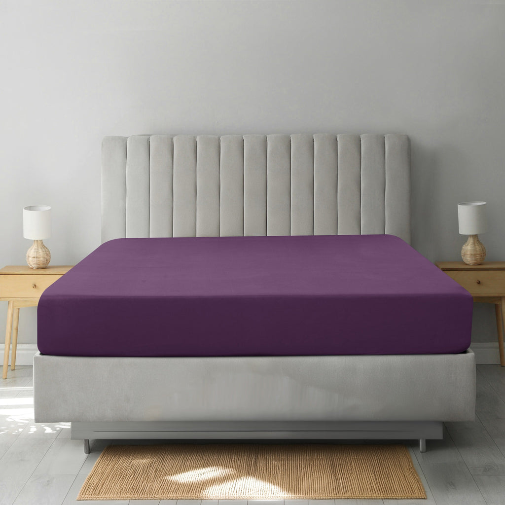 Fitted Sheet Only Deep Pocket Brushed Microfiber Cooling Bed Sheet - Ultra Soft Silky Shrink & Fade Resistant Mattress Cover for Twin Twin XL Full Queen King Cal King - Wrinkle Resistant Easy Care