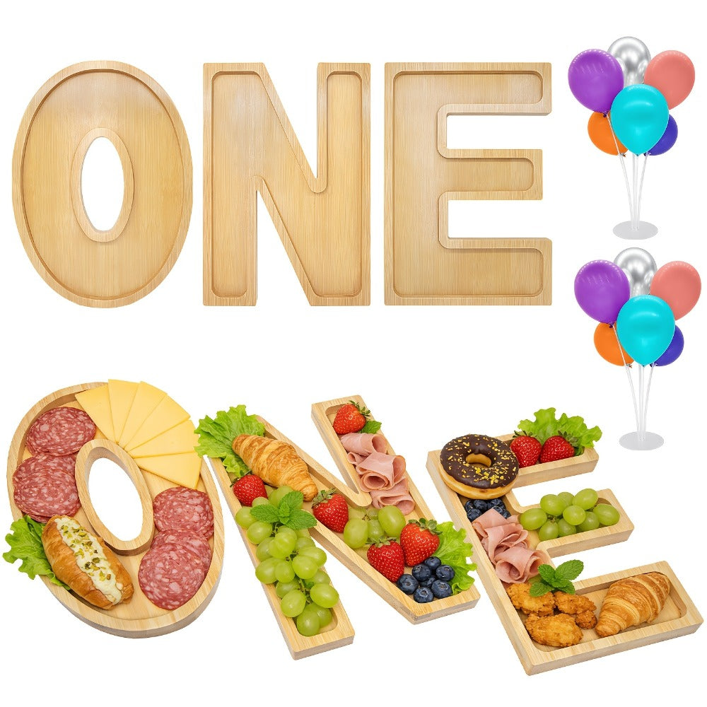 Graduation Charcuterie Board Decorations 4pcs Wooden Number Box with 14 Balloons ¨C 2026 GRAD Fillable Party Supplies