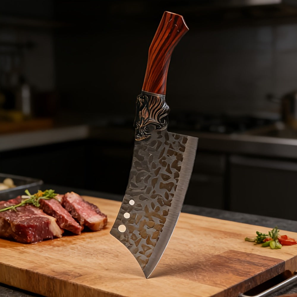 Kitchen Knife Set 7-Piece, Professional Stainless Steel Chef Knives with Replaceable Blades, Hand Forged Alloy Steel Kitchen Knives for Home Cooking, Food-Safe Full Kitchen Cutlery Set