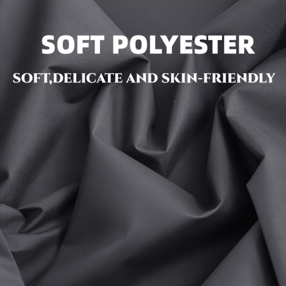 Waterproof Fitted Sheet Soft Breathable Mattress Cover Solid Color Deep Pocket Bed Sheet for Bedroom Guest Room Dorm Twin Full Queen King