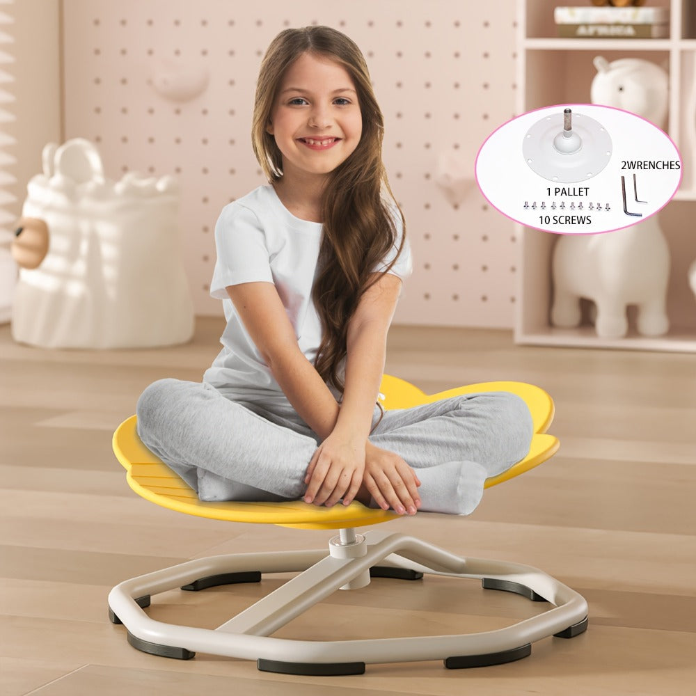 Sensory Spinning Chair for Kids with Autism & ADHD, Ages 3-18, 220LBS Capacity Swivel Sit and Spin Chair to Improve Focus & Body Balance, Calming Sensory Toy for Teens, Indoor Outdoor No Assembly