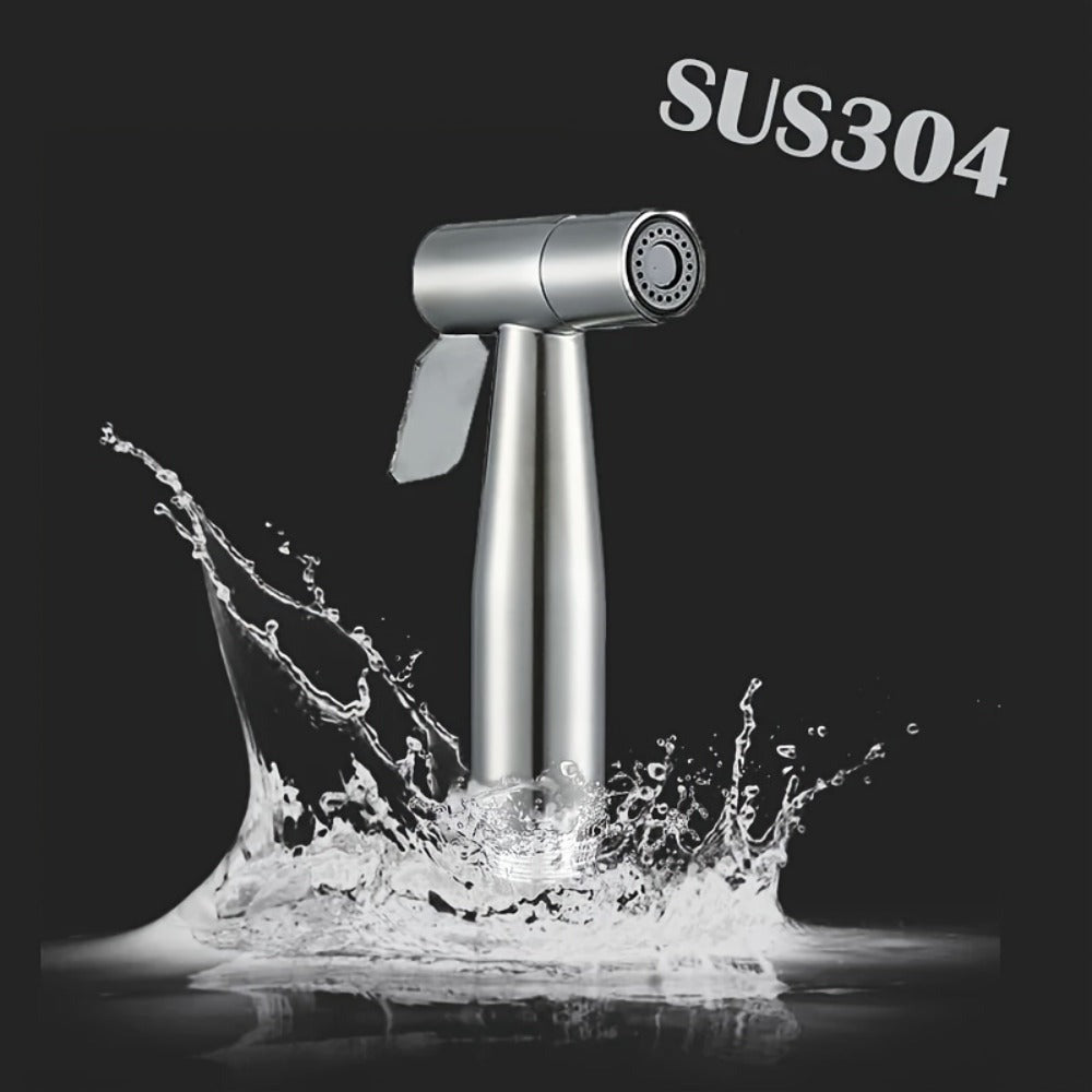 Handheld Bidet Sprayer Kit 6-Piece Wall Mounted Toilet Sprayer Set with Hose & Holder - Adjustable Pressure, Self-Cleaning Personal Hygiene Sprayer for Bathroom, Pet Shower & Toilet Cleaning