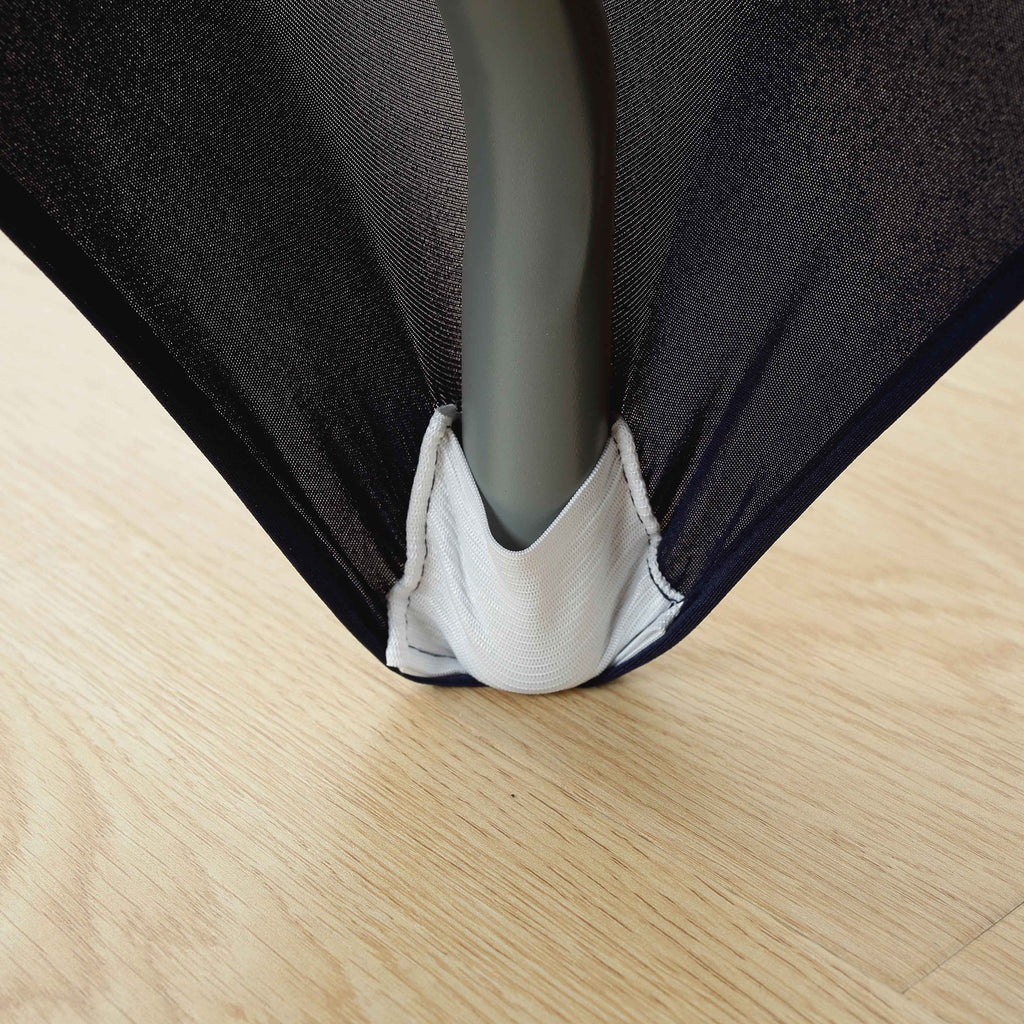 Spandex Fitted Tablecloth 4ft 6ft 8ft | Wrinkle-Free Stretch Rectangle Table Cover for Wedding Party Event Banquet