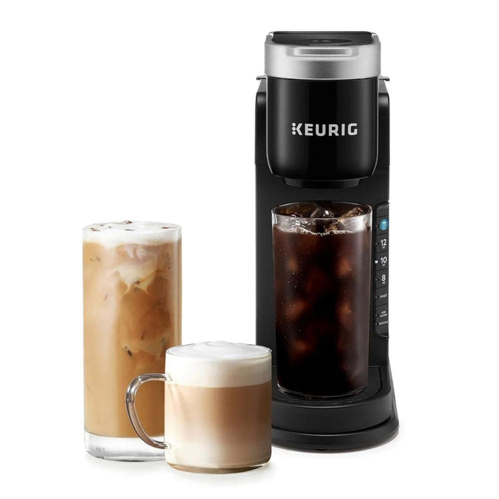Keurig K-Caf¨¦ Barista Bar Single Serve Coffee Maker ¨C Hot & Iced Coffee, Cold Brew, Coffee Shot, Brew Over Ice, 3 Cup Sizes 8-12oz, 42oz Reservoir, K-Cup Compatible ¨C Black, Certified Refurbished