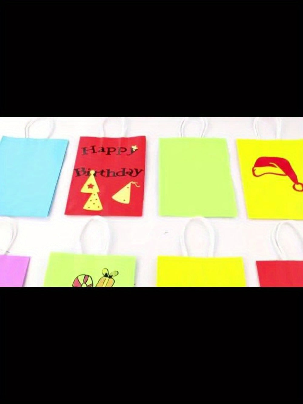 Paper Gift Bags with Handles Bulk 20/40/100pcs ¨C Rainbow Colorful Kraft Party Favor Bags for Kids Birthday, Baby Shower, Wedding, Graduation, School Events & Retail Packaging, 10 Bright Colors