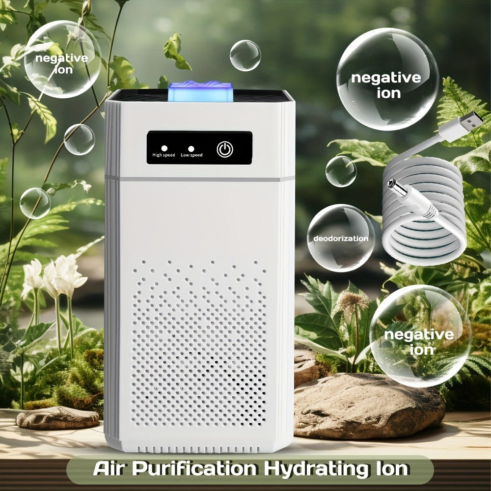 HEPA Air Purifier for Home Large Room Up to 1291 Sqft, Quiet 34dB Air Cleaner for Smoke Allergies Pet Dander Odor, 3-Speed USB Air Purifier with Aromatherapy for Bedroom Office