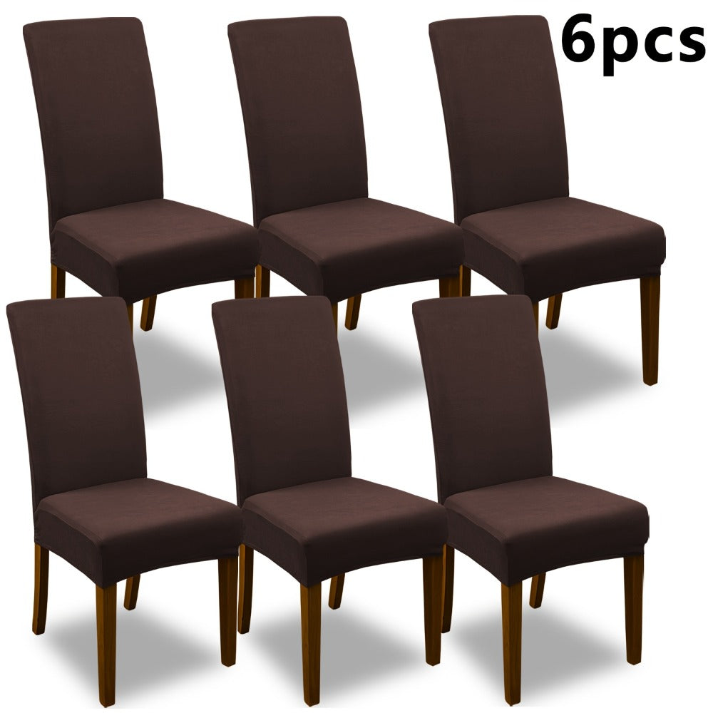 Stretch Dining Chair Covers Set | Elastic Jacquard Slipcovers for Dining Room Kitchen Wedding Office, 4pcs or 6pcs, 9 Colors, Washable Furniture Protector