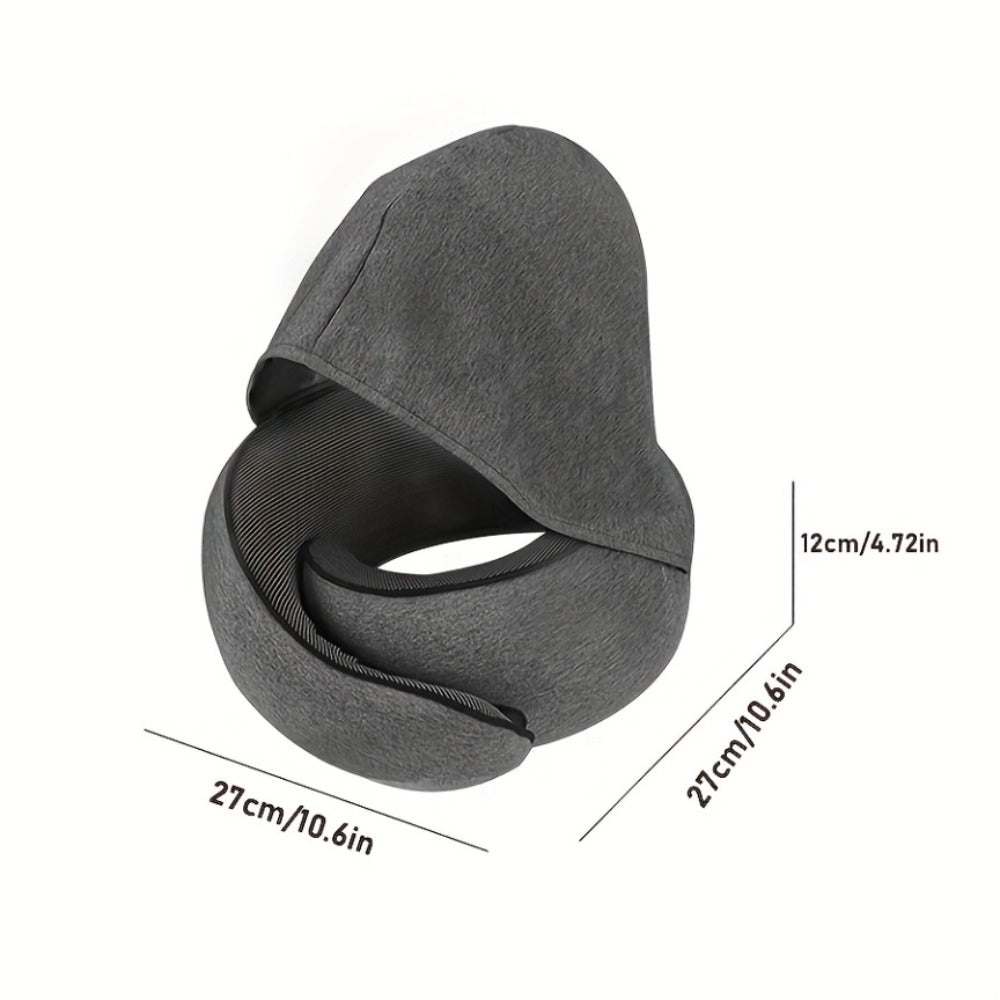 Travel Neck Pillow U-Shaped Memory Foam Cervical Support Pillow for Airplane, Car & Hotel ¨C Portable & Ergonomic