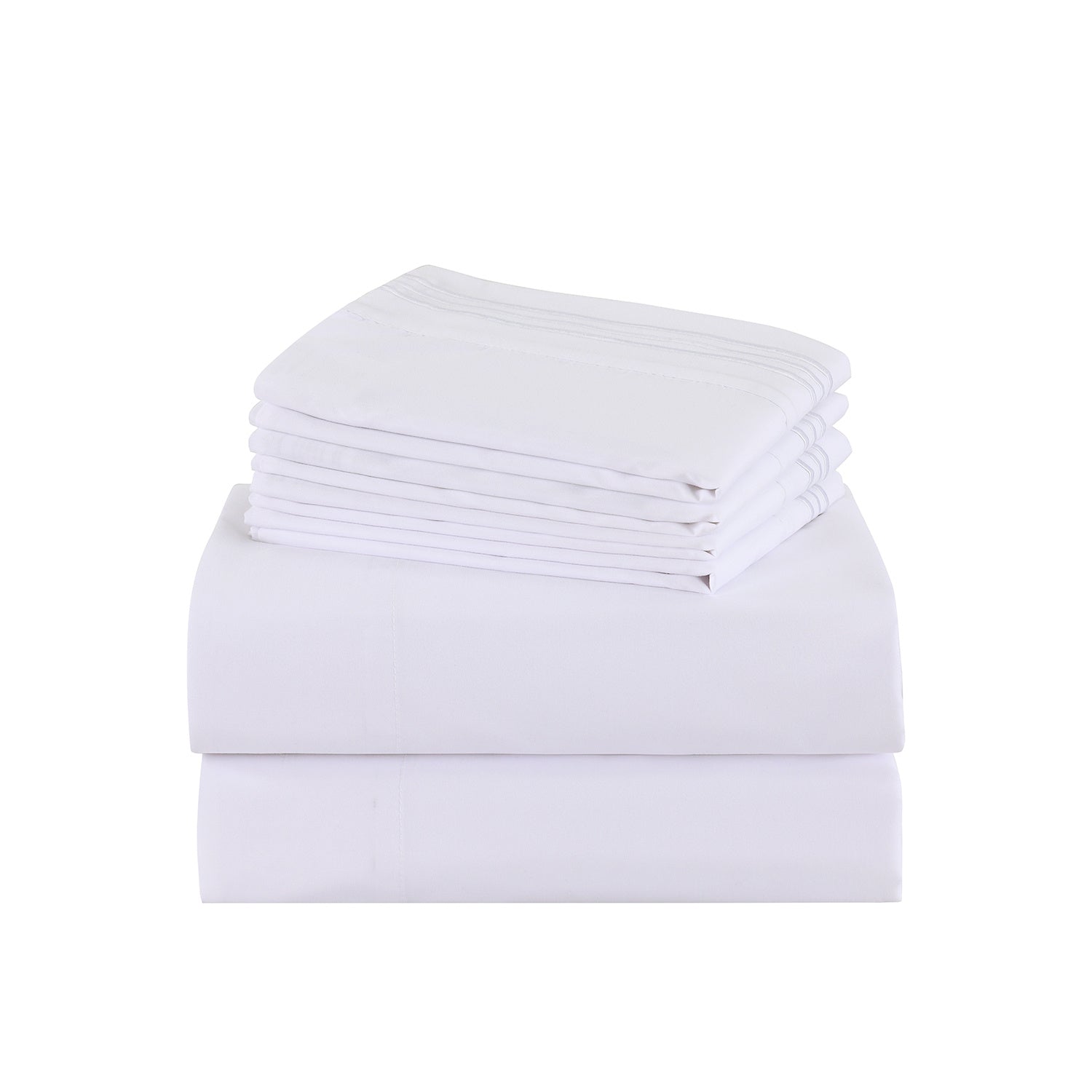 Microfiber Bed Sheet Set 4-6 Piece 100 GSM Deep Pocket 18 Inch Hotel Grade Ultra-Soft Breathable All-Season Machine Washable Twin Full Queen King