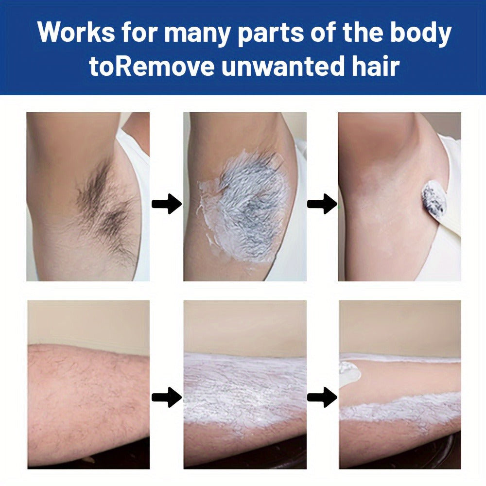 Hair Removal Cream for Men - Fast Acting Depilatory for Chest Back Legs Arms Intimate Areas Sensitive Skin Formula 50g