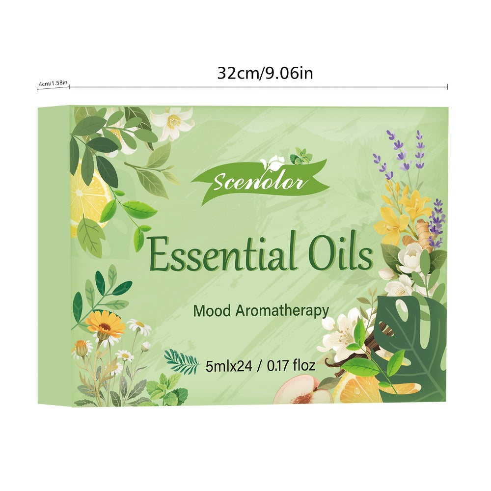 Fragrance Essential Oil Gift Set ¨C Premium Hotel Scent Diffuser Oils for Candle Making, Aromatherapy & Home Fragrance | 12 or 24 Piece Set