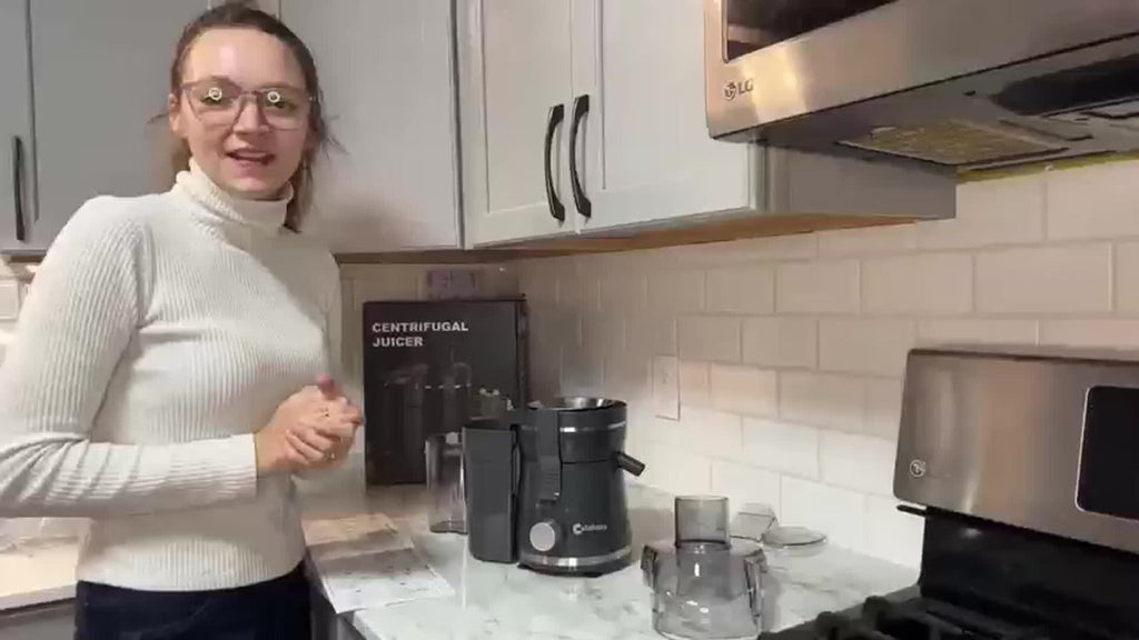 Centrifugal Juicer Machine 500W Wide 3¡± Feed Chute for Whole Fruits & Vegetables - Dual Speed, High Juice Yield, Stainless Steel, Dishwasher Safe Detachable Parts, Easy Clean Juicer for Healthy Living