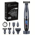 Women's Electric Bikini Trimmer Body Shaver Cordless Painless Razor Replaceable Heads Facial Hair Eyebrow Nose Ear Hair Removal Sensitive Skin