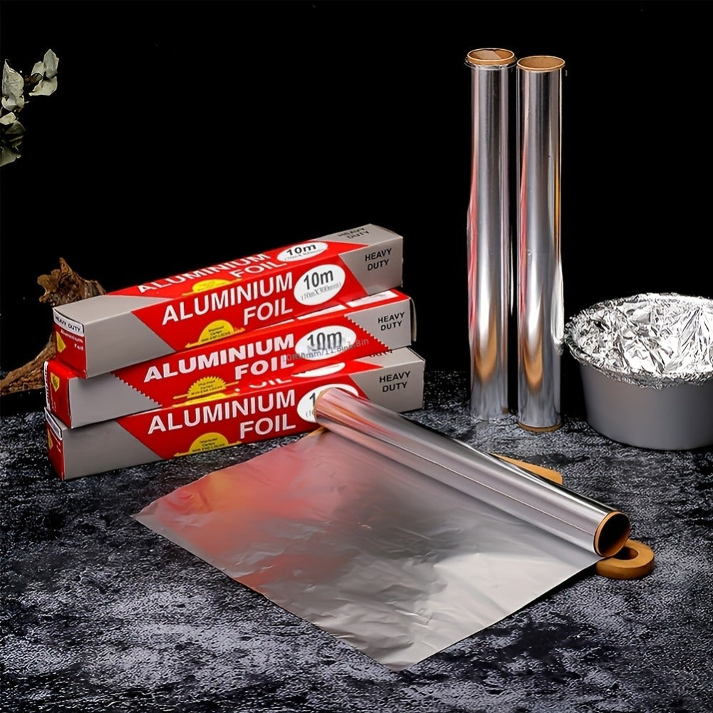 Aluminum Foil Rolls Heavy Duty ¨C Thick Tin Foil for Baking, Grilling, BBQ & Food Wrapping, Disposable Kitchen Foil for Restaurants & Home, Perfect for Camping, Corn, Hot Dogs & Sandwiches