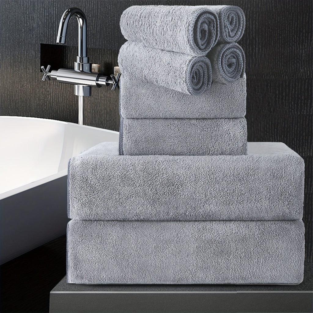 Extra Large Bath Towel Set 8 Piece 750GSM 35x70 Inch - Ultra Soft Luxury Thick Lightweight Highly Absorbent Fast Dry Oversized Bath Sheet | 15 Colors | Bathroom Gym Daily Use Adult