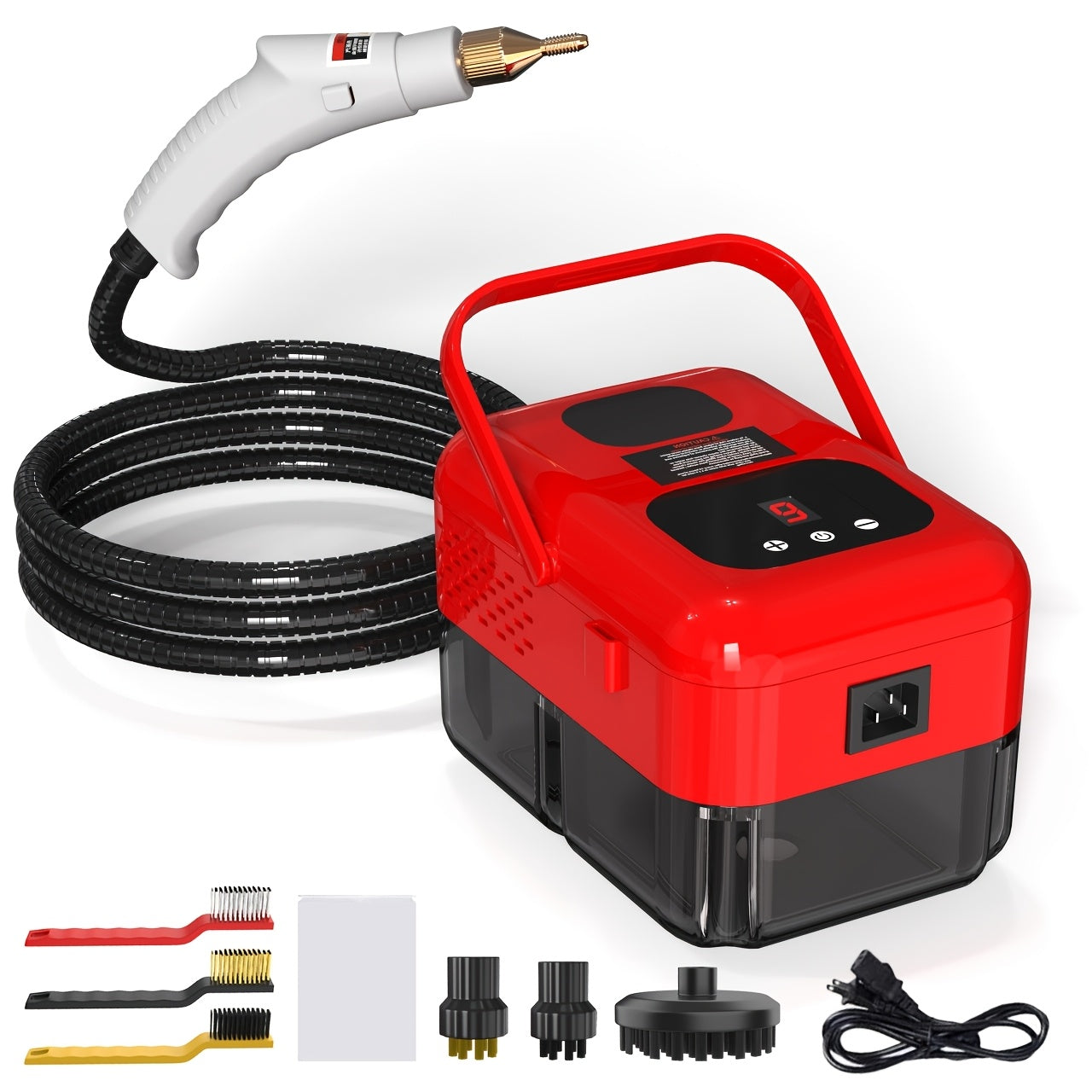 Steam Cleaner Handheld High Pressure Portable | Chemical-Free Deep Clean for Kitchen Grease Range Hood Sofa Tile Grout Car AC Washing Machine | Multi-Surface Steam Cleaning Machine | Standard & 2500W
