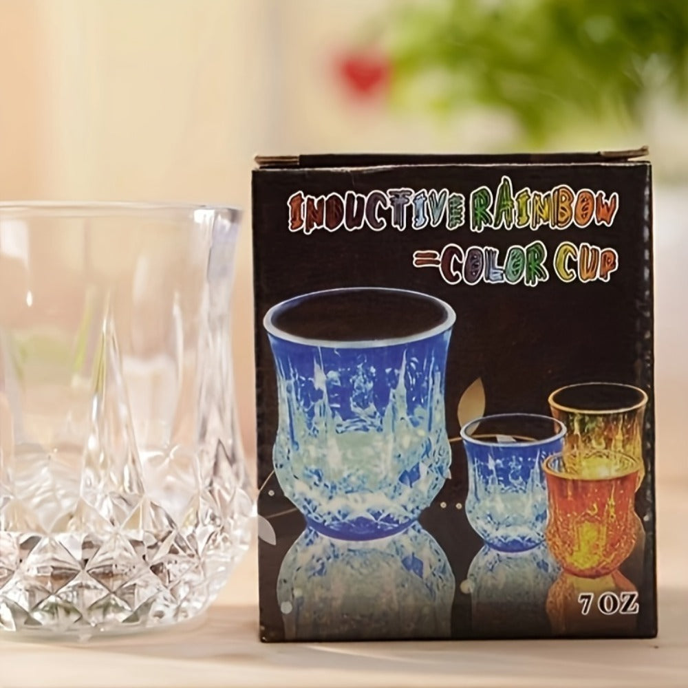 LED Light-Up Cups Glow in the Dark ¨C Pineapple Induction Party Cups for Birthday Christmas Disco Valentine's Day (6.76oz)