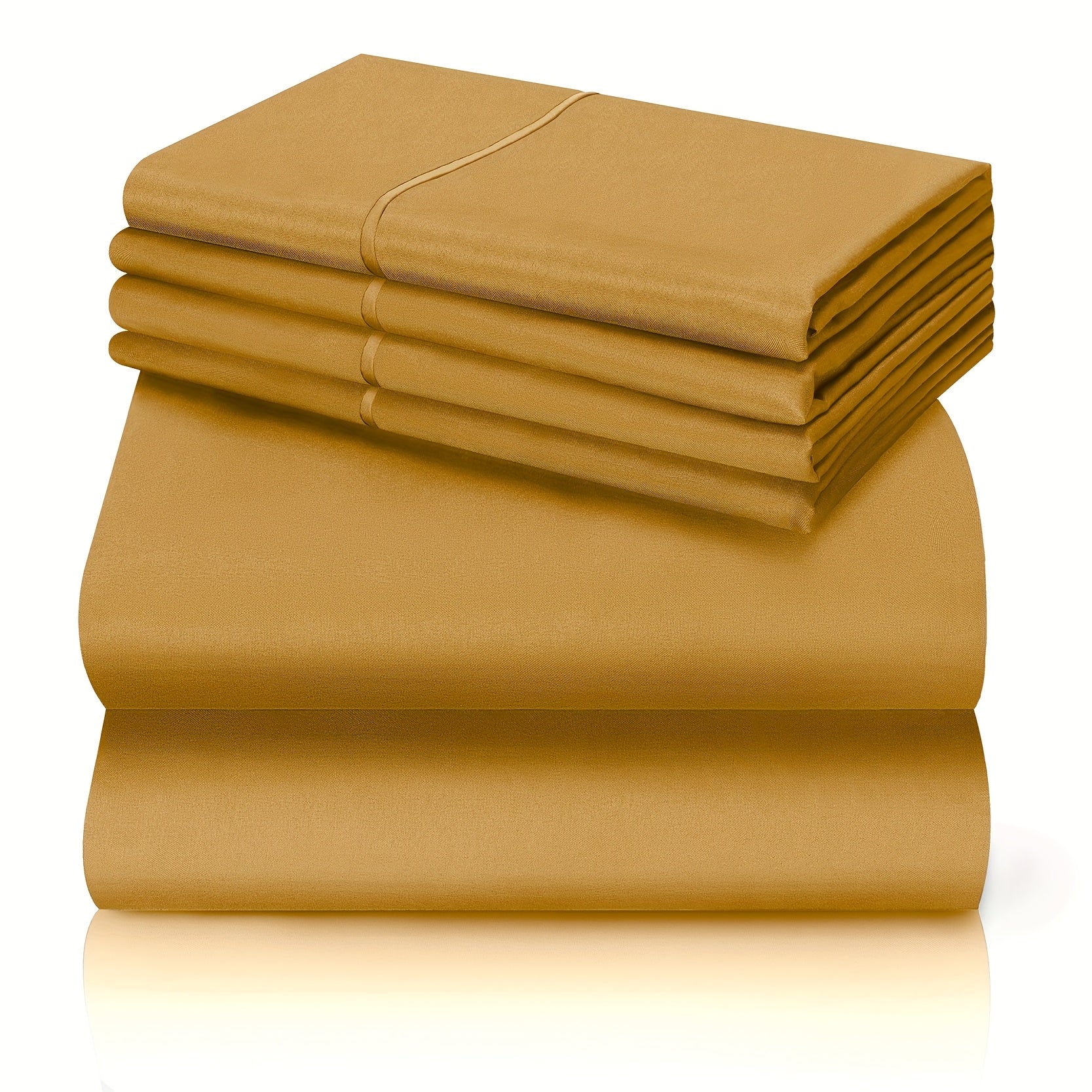 California King Sheet Set 6-Piece Breathable Cooling Bed Sheets Ultra-Soft Hotel Luxury Microfiber 18 Inch Deep Pocket Wrinkle Fade Resistant Flat Sheet Fitted Sheet 4 Pillowcases Multiple Colors