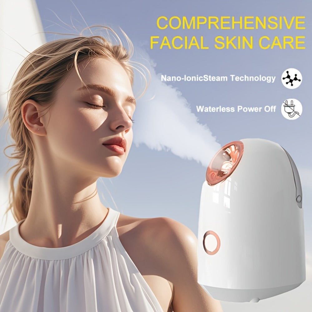 Blackhead Remover & Facial Steamer Combo - Pore Cleansing Home Spa Beauty Device for Dry Skin, Nose & Face Care, Unisex Skin Care Tool - Basic, Deluxe & Flagship Models, Great Gift Idea