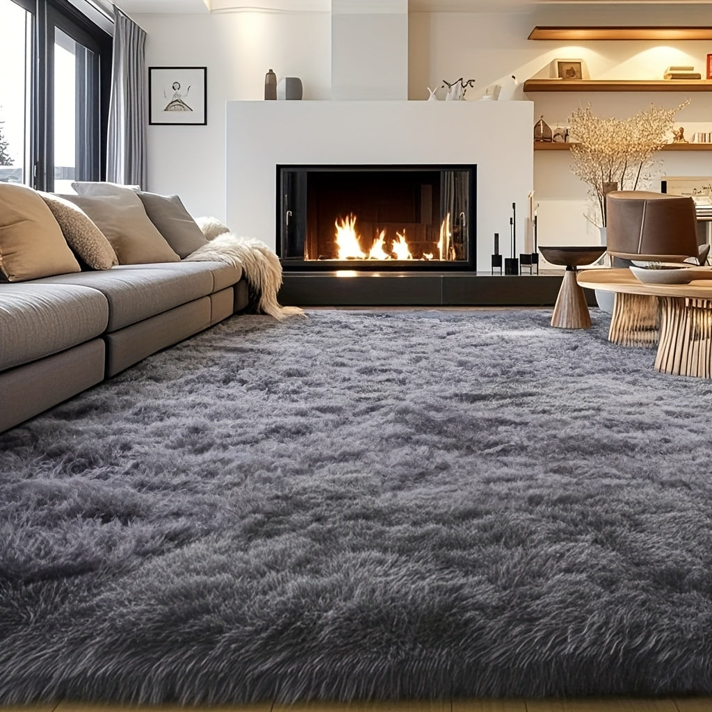 Fluffy Shag Area Rug 8x10 Feet ¨C Ultra Soft Plush Non-Slip Large Living Room Rug, Fuzzy Bedroom Carpet for Teen Dorm, Study Room & Home Decor ¨C Multiple Colors