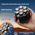 Bald Head Shaver Electric - 5-in-1 Rechargeable Grooming Kit with Type-C Fast Charging, 1400mAh Multi-Head Rotary Shaver for Bald Head Shaving, Beard Trimming & Nose Hair Trimming for Men