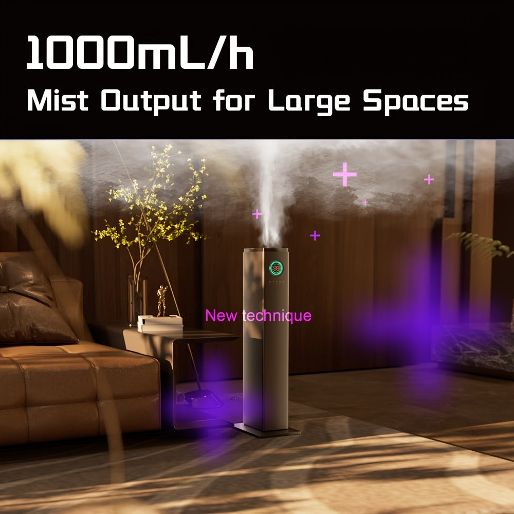 Cool Mist Humidifier 13L Large Capacity - Soundwave Technology, Smart Humidity Control, Top-Fill Design, Sleep Mode, Covers 1000 Sq Ft, for Home Large Room Bedroom Office Plants, 3.5 Gallon