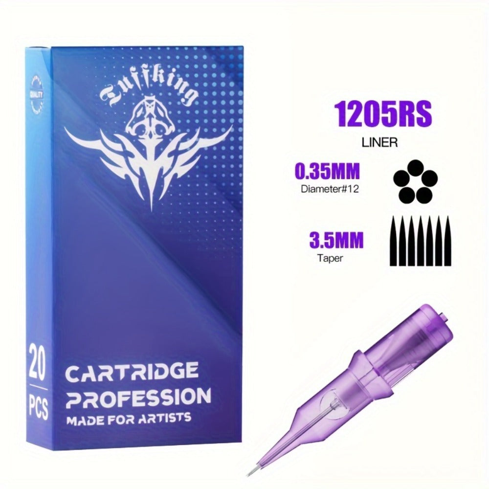 Disposable Tattoo Needles Mixed Size Sterilized RL RS M1 0.35mm ¨C Safety Tattoo Needle Set for Tattoo Artists and Beginners, Body Art Supplies 30 40 100 Piece Bulk Pack
