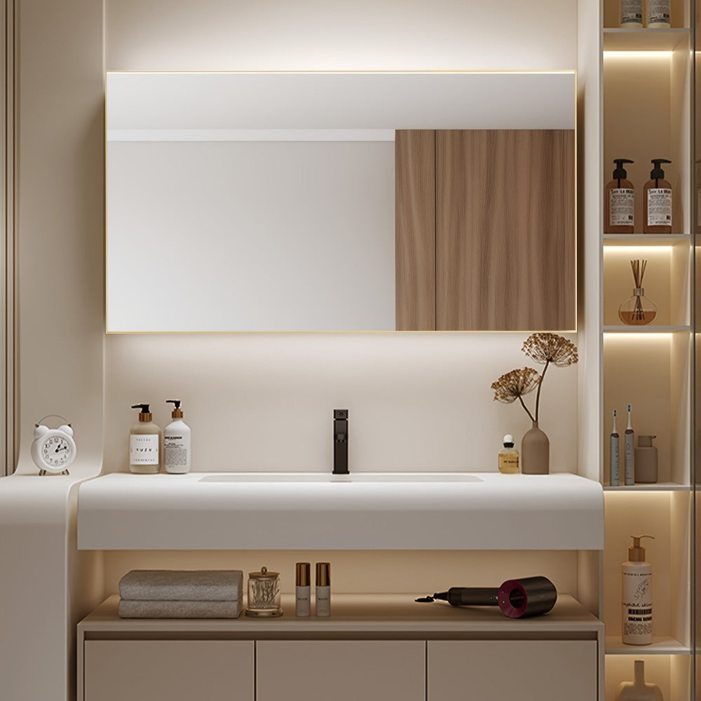 Full Length Mirror Floor Mirror with Stand, Aluminum Alloy Frame Full Body Mirror, Standing Hanging or Leaning Against Wall for Bedroom Living Room Dressing