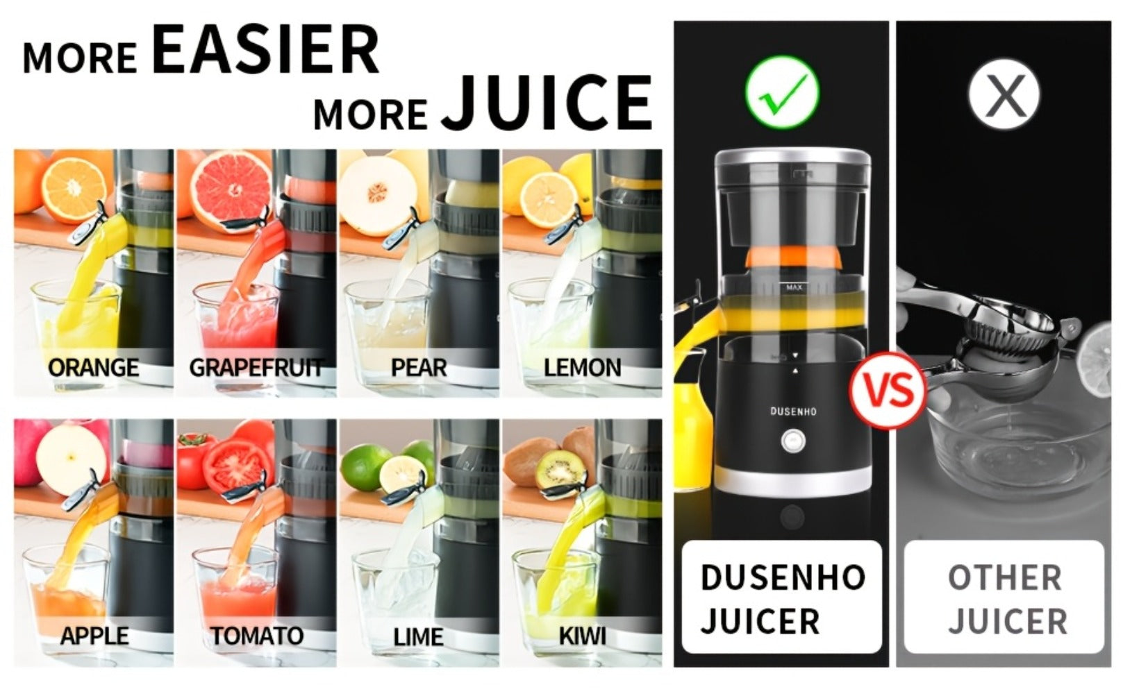 Electric Citrus Juicer Rechargeable USB-C ¨C Portable Electric Orange Juicer Machine with 45W Motor, BPA-Free, Quiet Operation, Cleaning Brush Included, for Orange Lemon Lime