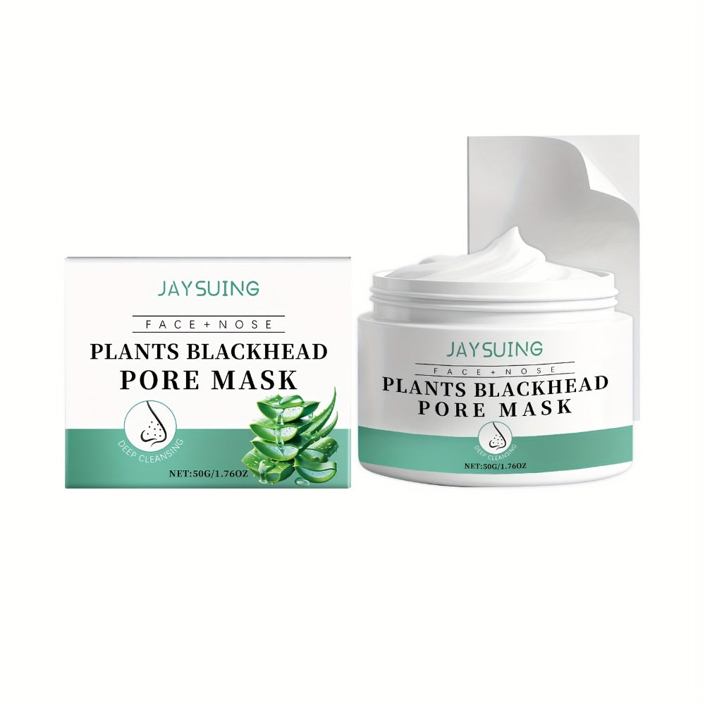 Blackhead Peel-Off Nose Mask 50g with Hyaluronic Acid, Salicylic Acid & Aloe Essence ¨C Deep Pore Cleansing Strips for Smooth Skin, Daily Use