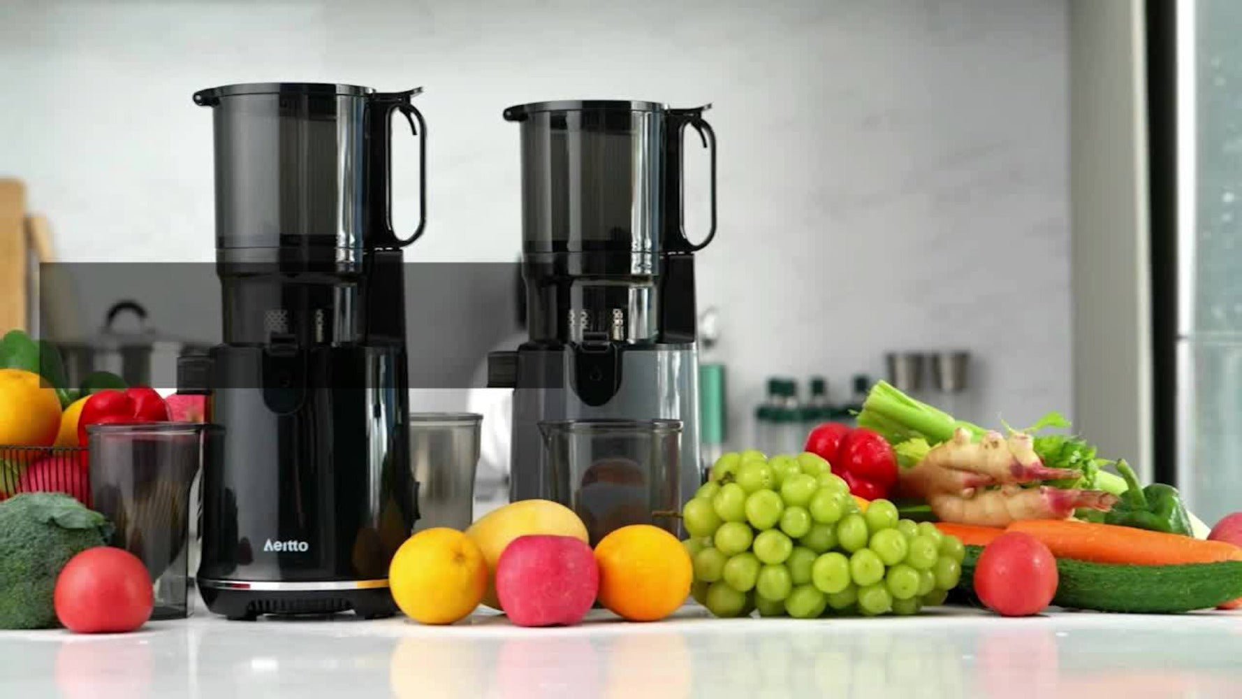 Cold Press Slow Juicer Machine with 5.3-Inch Large Feed Chute - High Juice Yield, Safety Lock, One-Click Cleaning, Masticating Juicer for Whole Fruits & Vegetables, Family Healthy Lifestyle, Black
