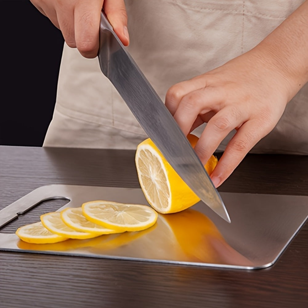 Stainless Steel Cutting Board Set of 3 ¨C Durable BPA-Free Kitchen Cutting Boards, Rust-Resistant & Easy to Clean, Space-Saving Nested Design for Meat, Vegetables & Food Prep