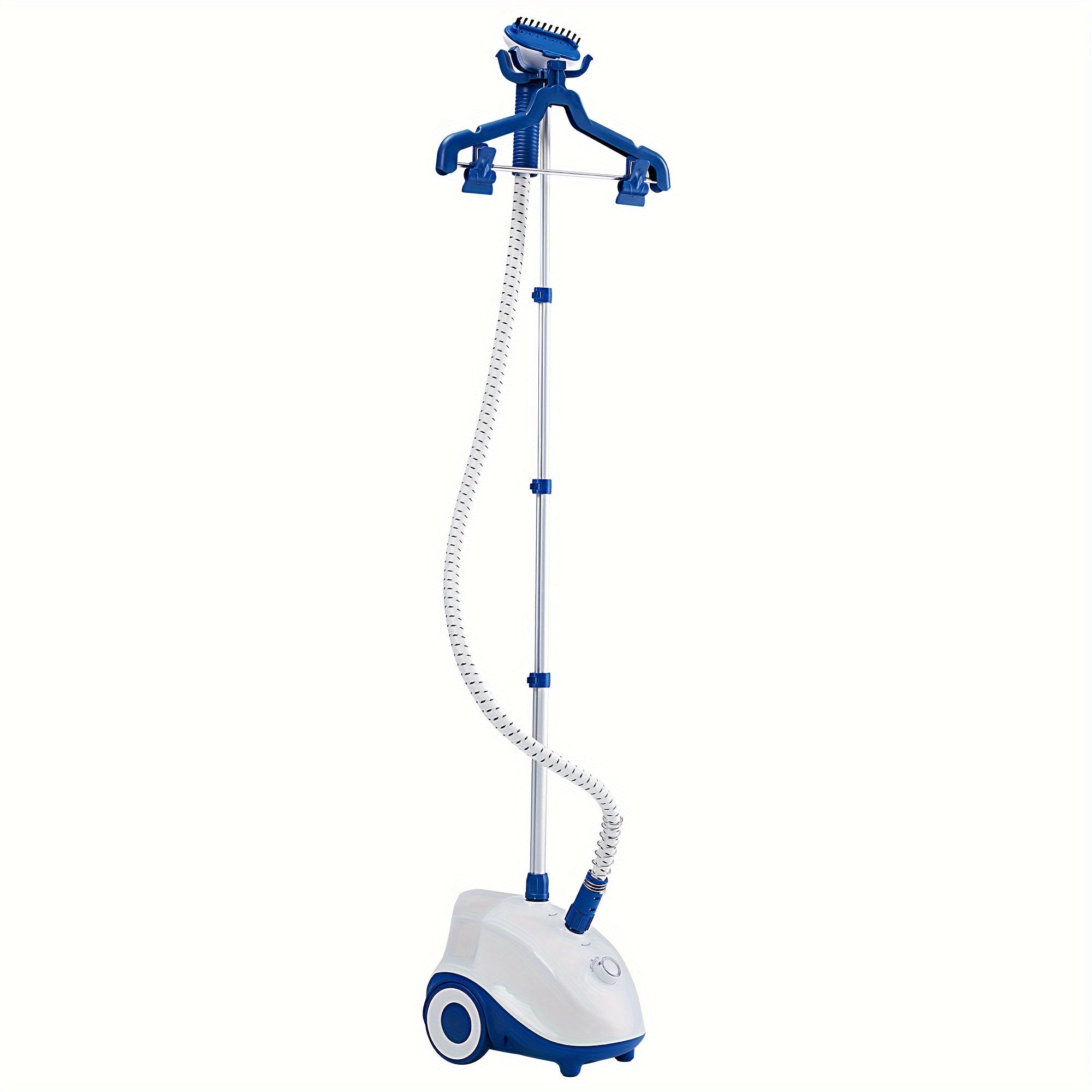 Garment Steamer Hanging Iron Machine 1500W, Vertical Steam Iron with 1.8L Large Water Tank, 60 Min Continuous Steam, 45s Fast Heat-Up, Roll Wheels, Adjustable Handheld Steamer for Clothes Home Commercial