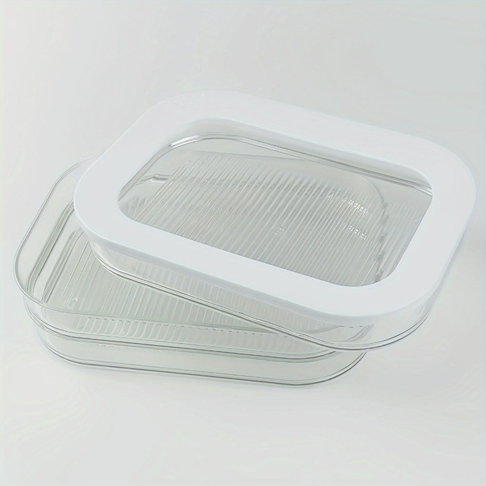 Food Storage Container Leak-Proof Reusable Airtight Sealed Box for Meat Fruits Vegetables Kitchen Organizer Fridge Pantry Meal Prep
